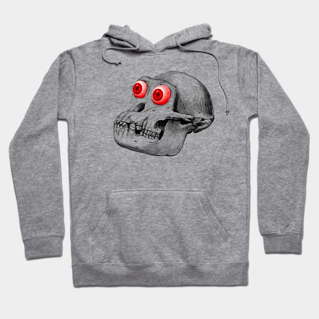 Monkey Skull Hoodie by Chairboy